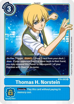 Thomas H. Norstein (BT4-093) [Great Legend] - Deck Out Gaming