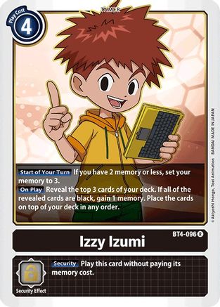 Izzy Izumi (BT4-096) [Great Legend] - Deck Out Gaming