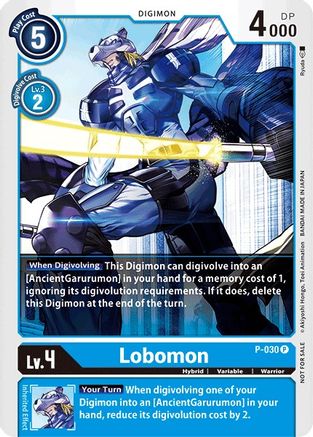 Lobomon - P-030 (P-030) [Digimon Promotion Cards] Foil - Deck Out Gaming