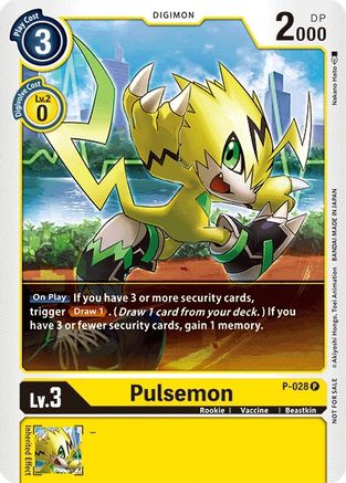 Pulsemon - P-028 (P-028) [Digimon Promotion Cards] - Deck Out Gaming