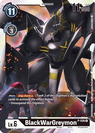 BlackWarGreymon - P-026 (P-026) [Digimon Promotion Cards] Foil - Deck Out Gaming