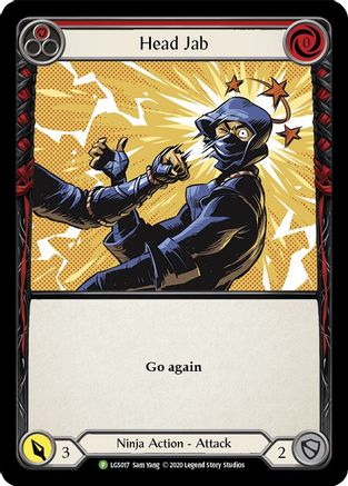 Head Jab (Red) - LGS017 (LGS017) [Flesh and Blood: Promo Cards] Rainbow Foil - Deck Out Gaming