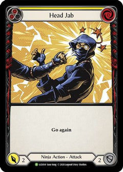 Head Jab (Yellow) - LGS018 (LGS018) [Flesh and Blood: Promo Cards] Rainbow Foil - Deck Out Gaming