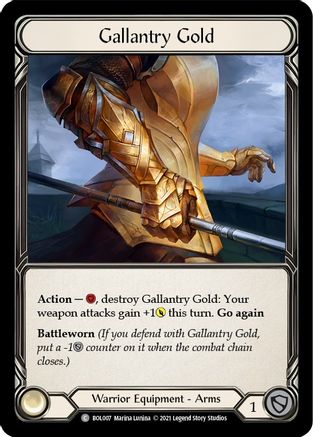Gallantry Gold (BOL007) [Blitz Deck: Monarch - Boltyn] - Deck Out Gaming