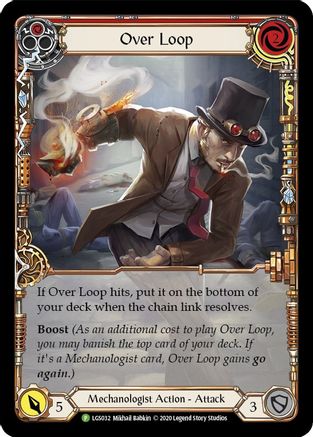 Over Loop (Red) - LGS032 (LGS032) [Flesh and Blood: Promo Cards] Rainbow Foil - Deck Out Gaming