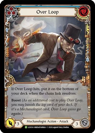 Over Loop (Blue) - LGS034 (LGS034) [Flesh and Blood: Promo Cards] Rainbow Foil - Deck Out Gaming