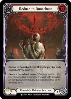 Reduce to Runechant (Red) - LGS038 (LGS038) [Flesh and Blood: Promo Cards] Rainbow Foil - Deck Out Gaming