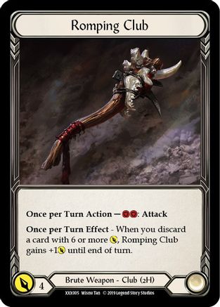 Anothos // Romping Club (XXX005) [Flesh and Blood: Promo Cards] - Deck Out Gaming