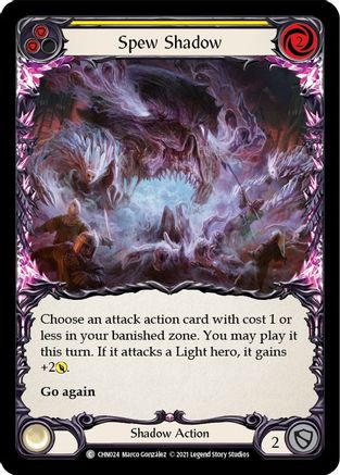 Spew Shadow (Yellow) (CHN024) [Blitz Deck: Monarch - Chane] - Deck Out Gaming