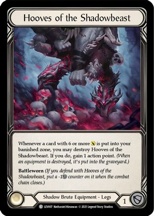 Hooves of the Shadowbeast (LEV007) [Blitz Deck: Monarch - Levia] - Deck Out Gaming