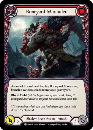 Boneyard Marauder (Red) (LEV009) [Blitz Deck: Monarch - Levia] - Deck Out Gaming