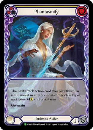 Phantasmify (Yellow) (Extended Art) - LGS055 (LGS055) [Flesh and Blood: Promo Cards] Rainbow Foil - Deck Out Gaming