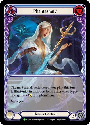 Phantasmify (Blue) (Extended Art) - LGS056 (LGS056) [Flesh and Blood: Promo Cards] Rainbow Foil - Deck Out Gaming