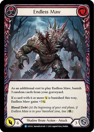 Endless Maw (Red) (LEV012) [Blitz Deck: Monarch - Levia] - Deck Out Gaming