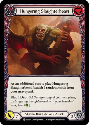 Hungering Slaughterbeast (Red) (LEV014) [Blitz Deck: Monarch - Levia] - Deck Out Gaming