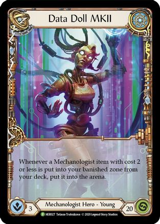 Data Doll MKII - HER027 (HER027) [Flesh and Blood: Promo Cards] Cold Foil - Deck Out Gaming