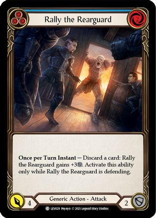 Rally the Rearguard (Blue) (LEV029) [Blitz Deck: Monarch - Levia] - Deck Out Gaming
