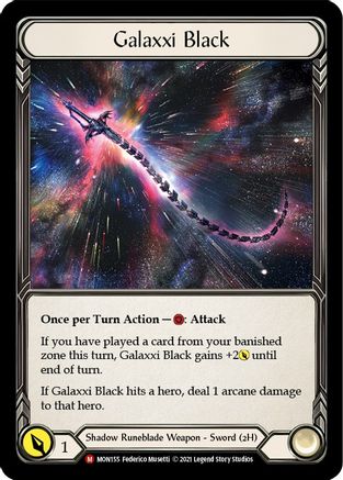 Galaxxi Black (Alternate Art) (MON155) [Monarch] 1st Edition Cold Foil - Deck Out Gaming