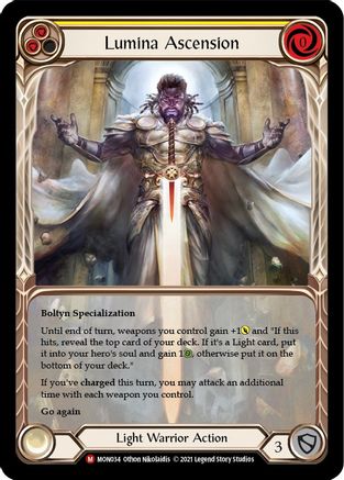 Lumina Ascension (Extended Art) (MON034) [Monarch] 1st Edition Rainbow Foil - Deck Out Gaming