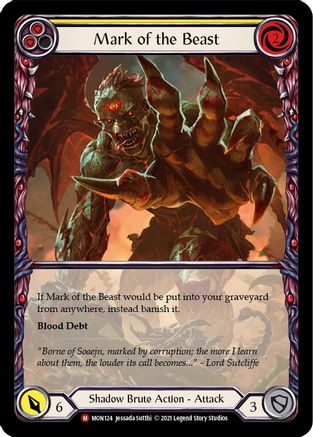 Mark of the Beast (Extended Art) (MON124) [Monarch] 1st Edition Rainbow Foil - Deck Out Gaming