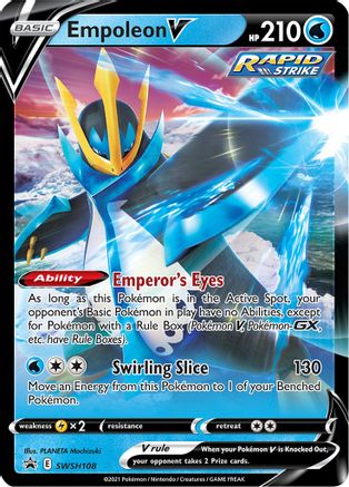 Empoleon V - SWSH108 (SWSH108) [SWSH: Sword & Shield Promo Cards] Holofoil - Deck Out Gaming
