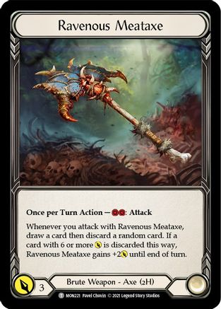 Ravenous Meataxe // Soul Shackle (MON221) [Monarch] 1st Edition - Deck Out Gaming