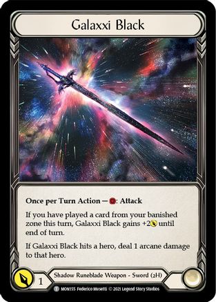 Galaxxi Black // Soul Shackle (MON155) [Monarch] 1st Edition - Deck Out Gaming
