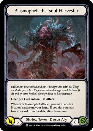 Blasmophet, the Soul Harvester // Ursur, the Soul Reaper (MON219) [Monarch] Unlimited Edition - Deck Out Gaming