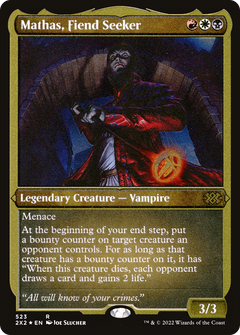 Mathas, Fiend Seeker (Foil Etched) (523) [Double Masters 2022] foil - Deck Out Gaming
