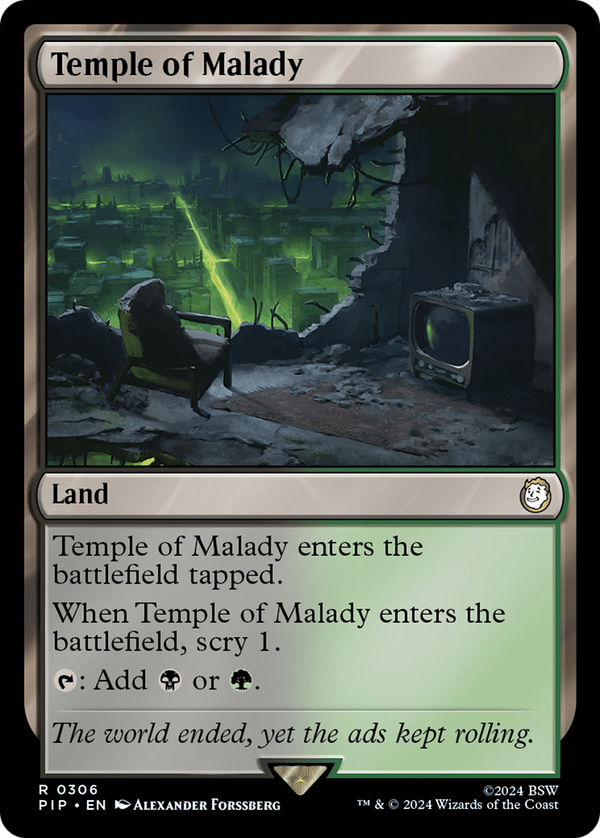 Temple of Malady (306) [Fallout] foil - Deck Out Gaming