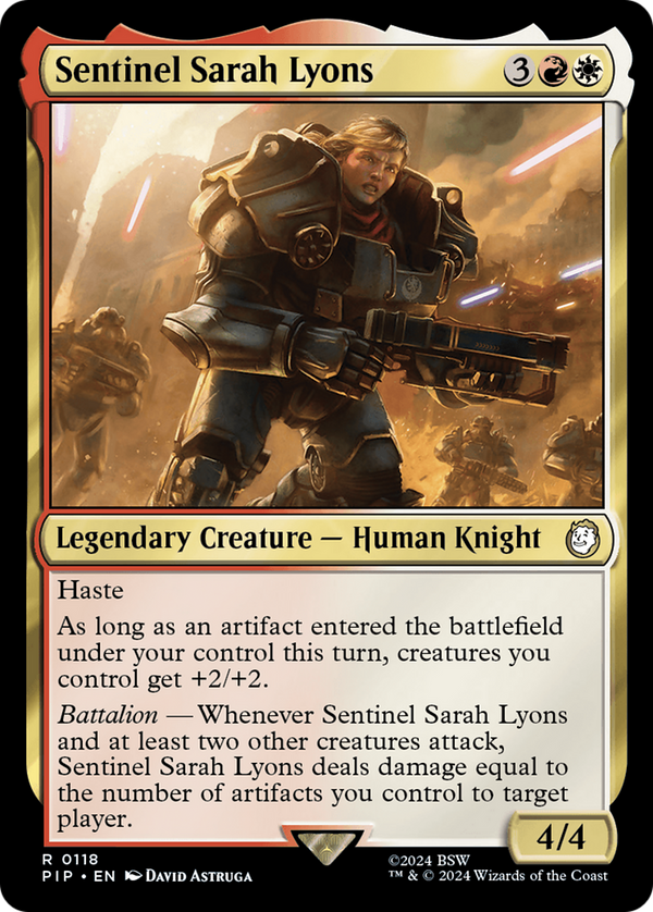 Sentinel Sarah Lyons (118) [Fallout] - Deck Out Gaming
