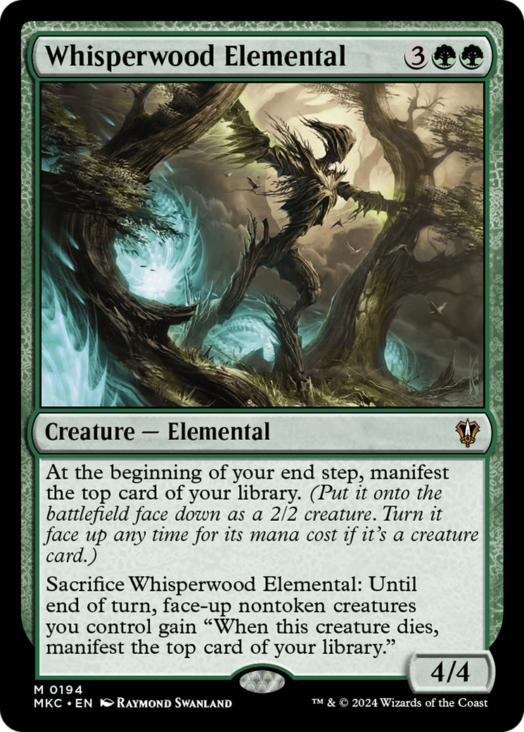 Whisperwood Elemental (194) [Murders at Karlov Manor Commander] - Deck Out Gaming