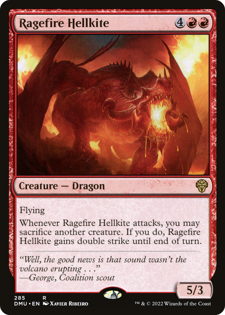 Ragefire Hellkite (285) [Dominaria United] foil - Deck Out Gaming