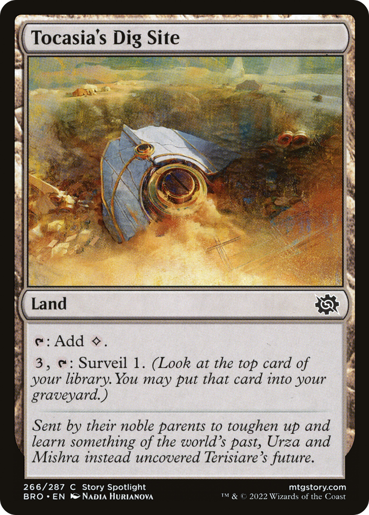 Tocasia's Dig Site (266) [The Brothers' War] foil - Deck Out Gaming