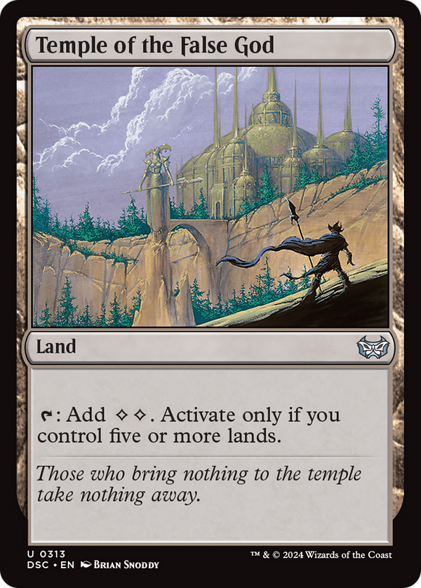 Temple of the False God (313) [Duskmourn: House of Horror Commander] - Deck Out Gaming