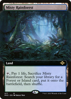 Misty Rainforest (Extended Art) (477) [Modern Horizons 2] foil - Deck Out Gaming
