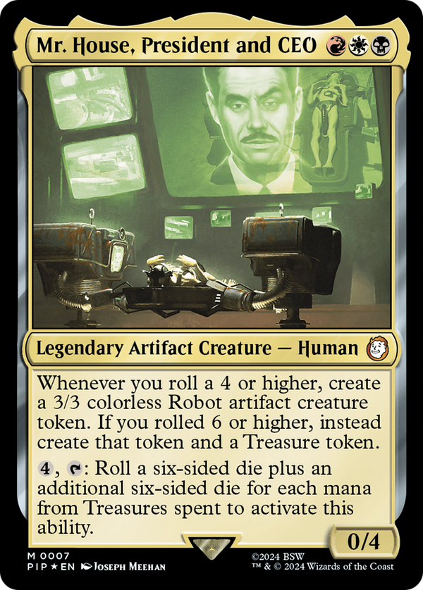Mr. House, President and CEO (7) [Fallout] foil - Deck Out Gaming