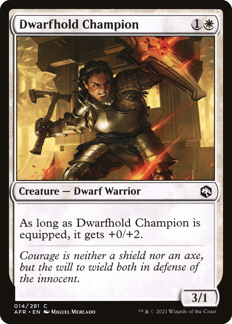 Dwarfhold Champion (14) [Adventures in the Forgotten Realms] foil - Deck Out Gaming