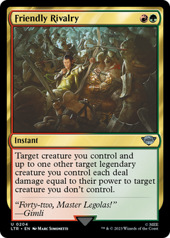 Friendly Rivalry (204) [The Lord of the Rings: Tales of Middle-earth] foil - Deck Out Gaming