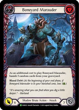 Boneyard Marauder (Red) - FAB023 (FAB023) [Flesh and Blood: Promo Cards] Rainbow Foil - Deck Out Gaming