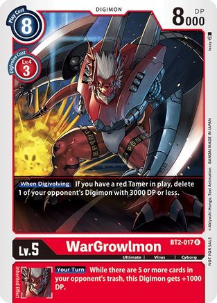 WarGrowlmon - BT2-017 (Official Tournament Pack Vol.2) (BT2-017) [Release Special Booster] - Deck Out Gaming