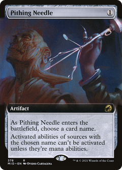 Pithing Needle (Extended Art) (378) [Innistrad: Midnight Hunt] foil - Deck Out Gaming