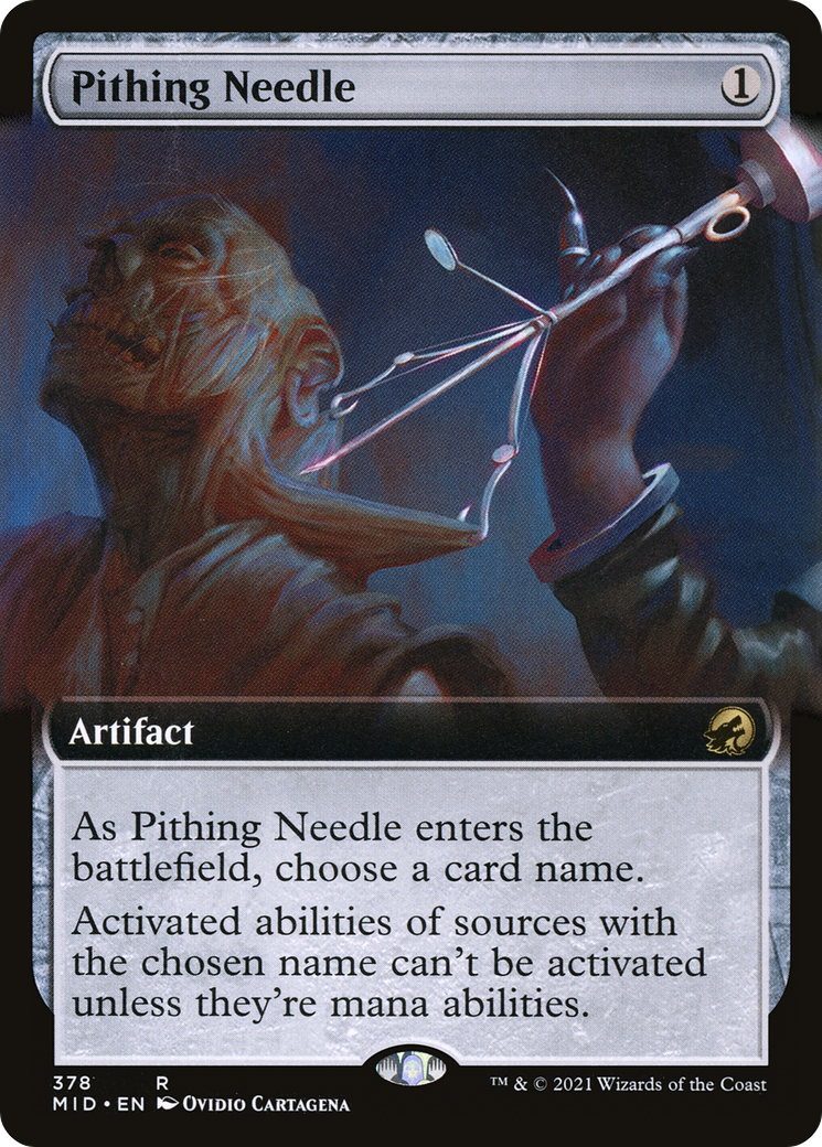 Pithing Needle (Extended Art) (378) [Innistrad: Midnight Hunt] - Deck Out Gaming