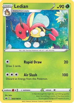 Ledian (5) [SWSH06: Chilling Reign] Reverse Holofoil - Deck Out Gaming