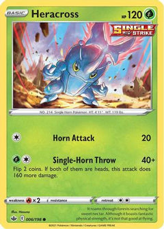 Heracross (6) [SWSH06: Chilling Reign] Reverse Holofoil - Deck Out Gaming