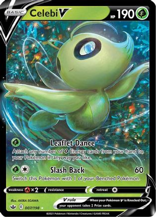 Celebi V (7) [SWSH06: Chilling Reign] Holofoil - Deck Out Gaming
