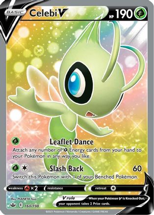 Celebi V (Full Art) (160) [SWSH06: Chilling Reign] Holofoil - Deck Out Gaming
