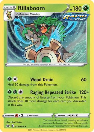 Rillaboom (18) [SWSH06: Chilling Reign] Holofoil - Deck Out Gaming