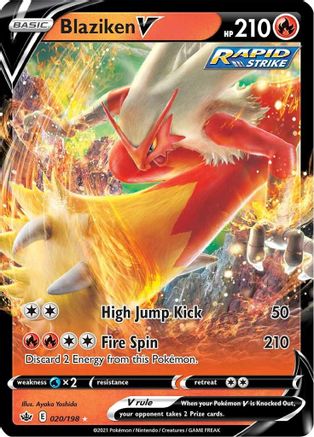 Blaziken V (20) [SWSH06: Chilling Reign] Holofoil - Deck Out Gaming