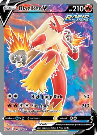 Blaziken V (Full Art) (161) [SWSH06: Chilling Reign] Holofoil - Deck Out Gaming